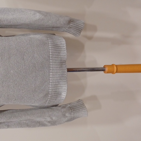 Burberry Zip Front Cotton Ribbed Collar Cardigan- Sz. 44/10 - Picture 13 of 15